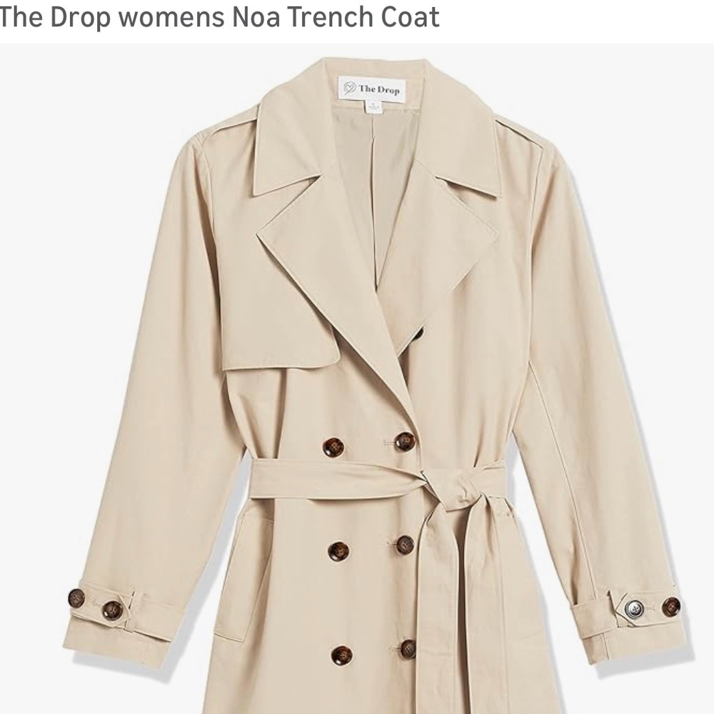 The Drop Women's Classic Trench Coat - Beige